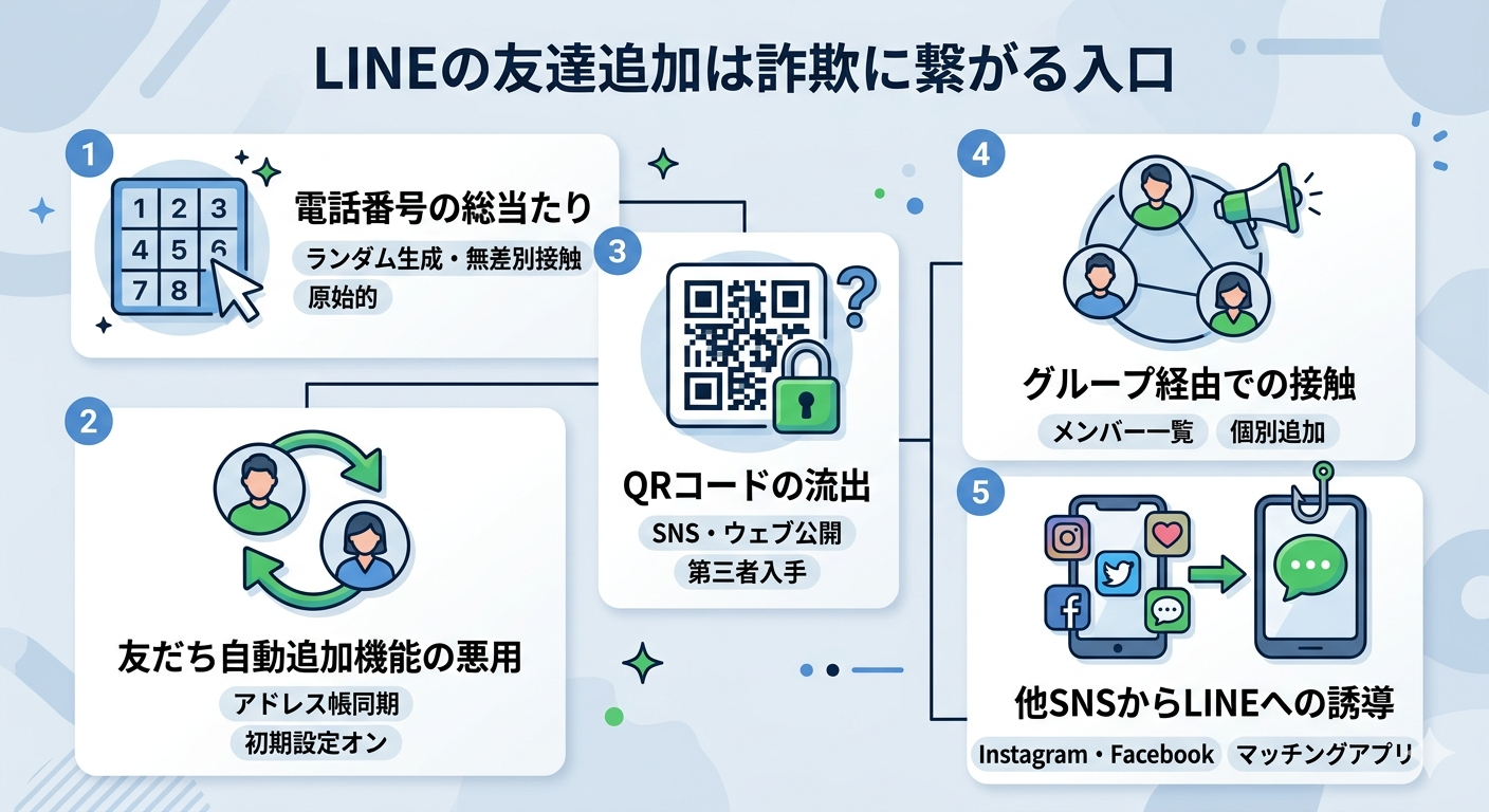 LINEの友達追加は詐欺に繋がる入口