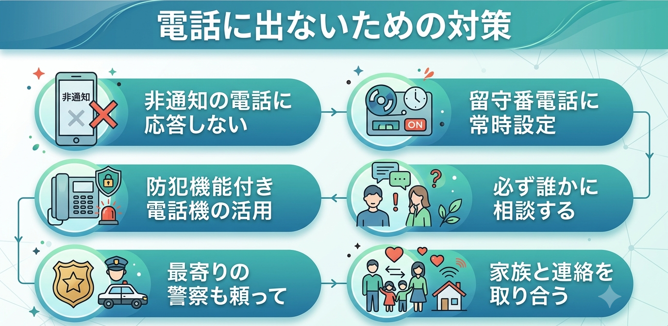 電話に出ないための対策