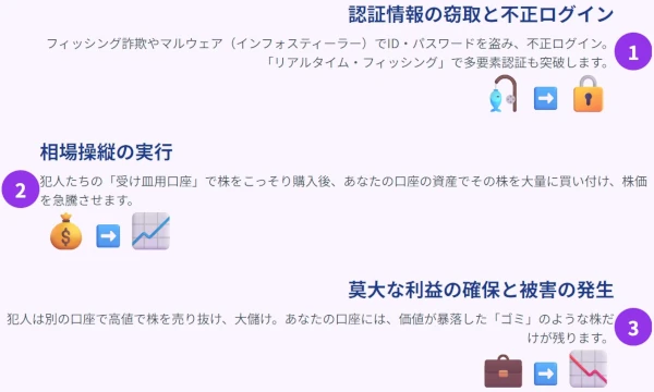 証券口座乗っ取りの手口と目的