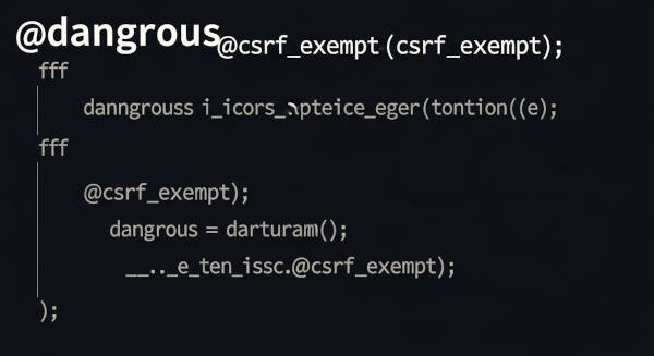 危険な「@csrf_exempt」