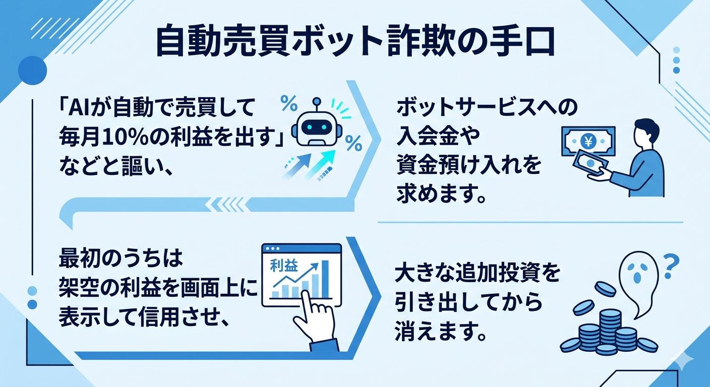 自動売買ボット詐欺の手口