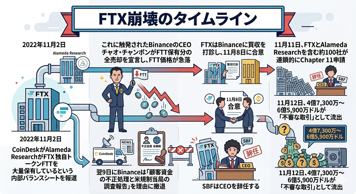 FTX崩壊のタイムライン