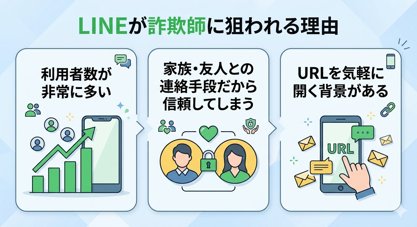 LINEが詐欺師に狙われる理由