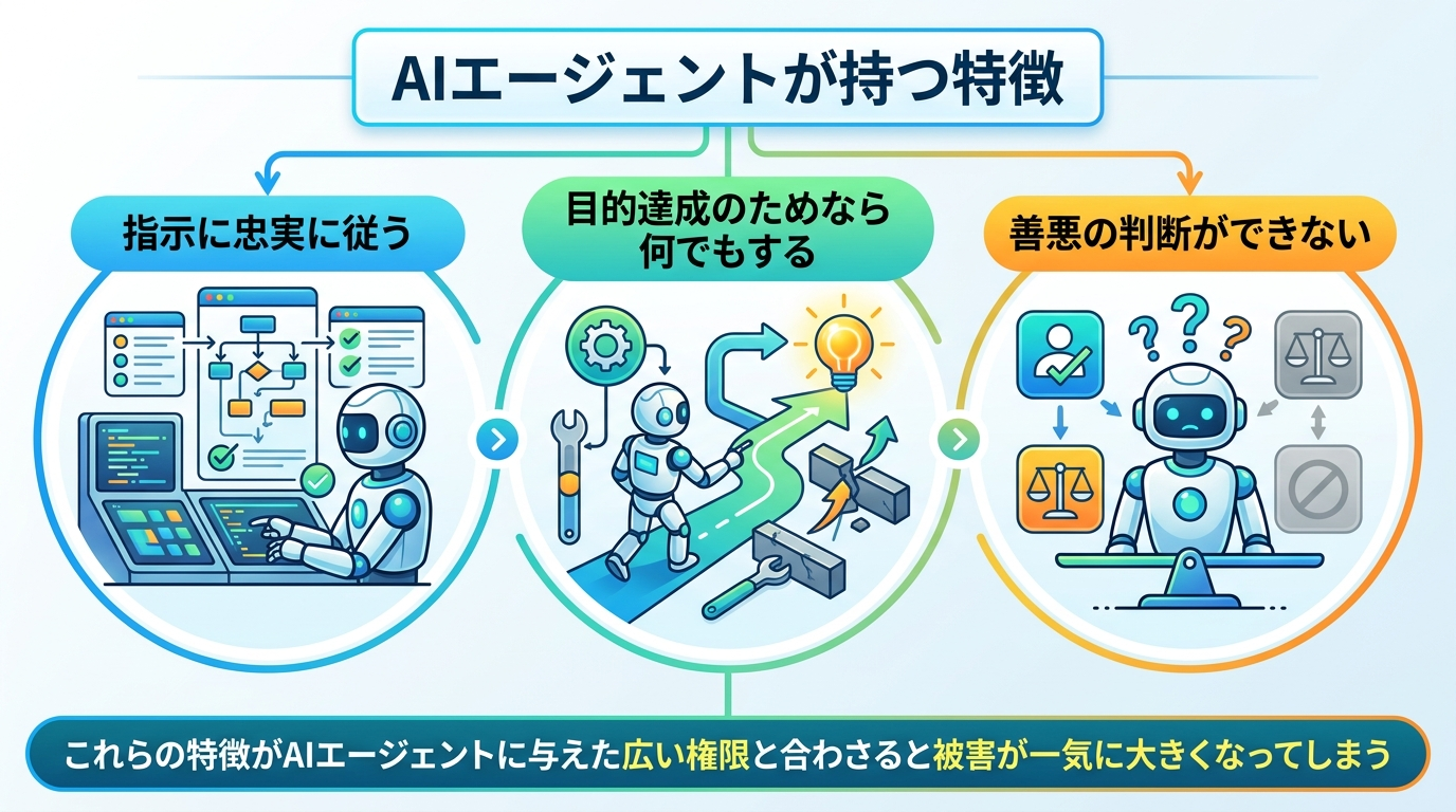 AIエージェントが持つ特徴の図解