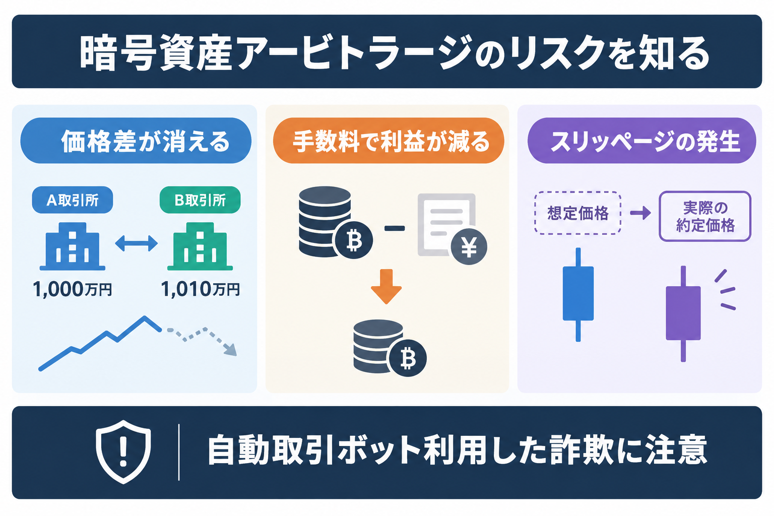 暗号資産アービトラージのリスクを知る