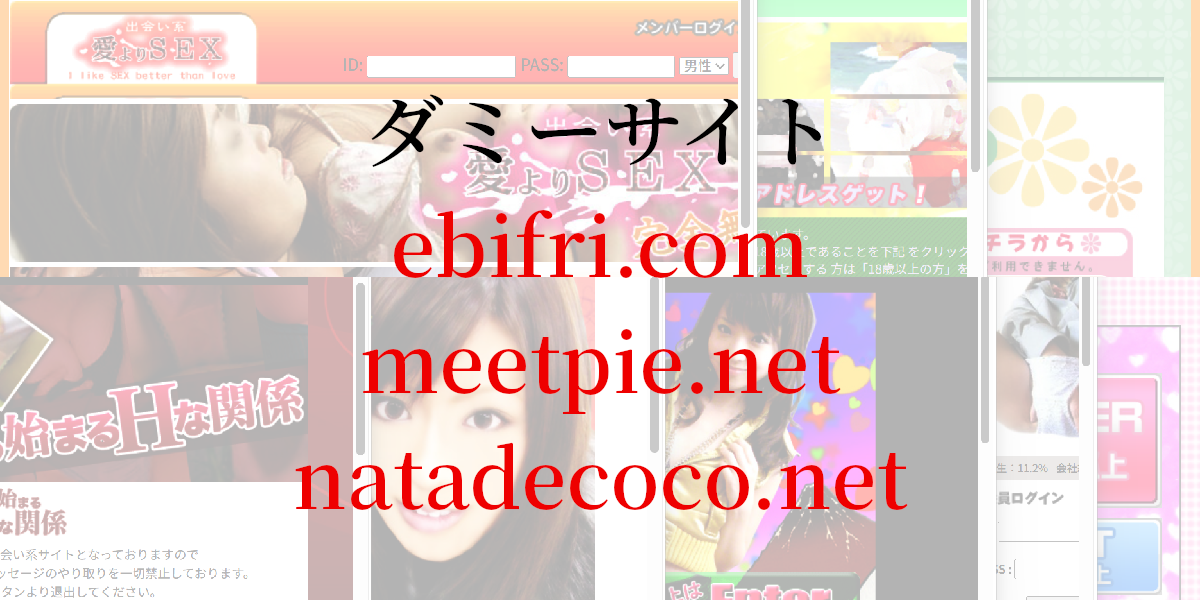 ダミーサイトebifri.com/meetpie.net/natadecoco.net