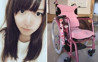 大島結衣(おおしまゆい)と車いす